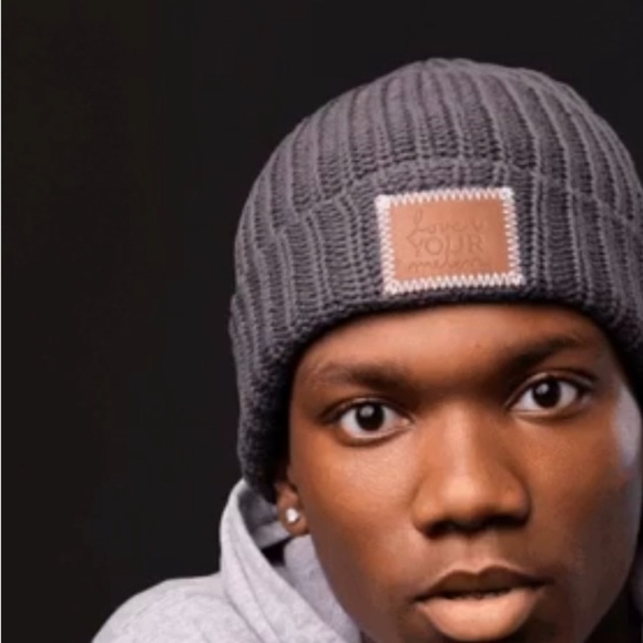 LOVE YOUR MELON Beanie Hat Cuffed Style Cotton Charcoal Speckled Men’s Women’s - Picture 4 of 10